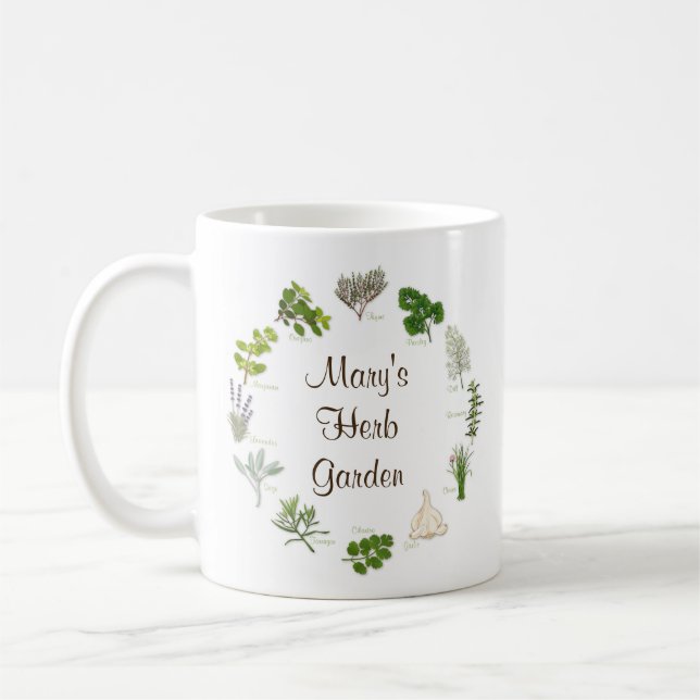 Customize Your Herb Garden Mug (Left)