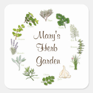 Customize Your Herb Garden Sticker