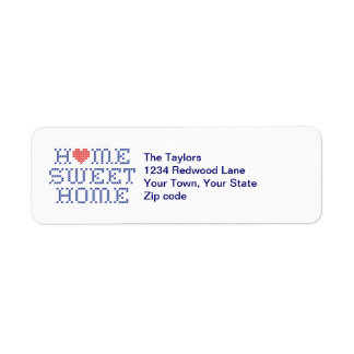 Customize Your Home Sweet Home Address Labels