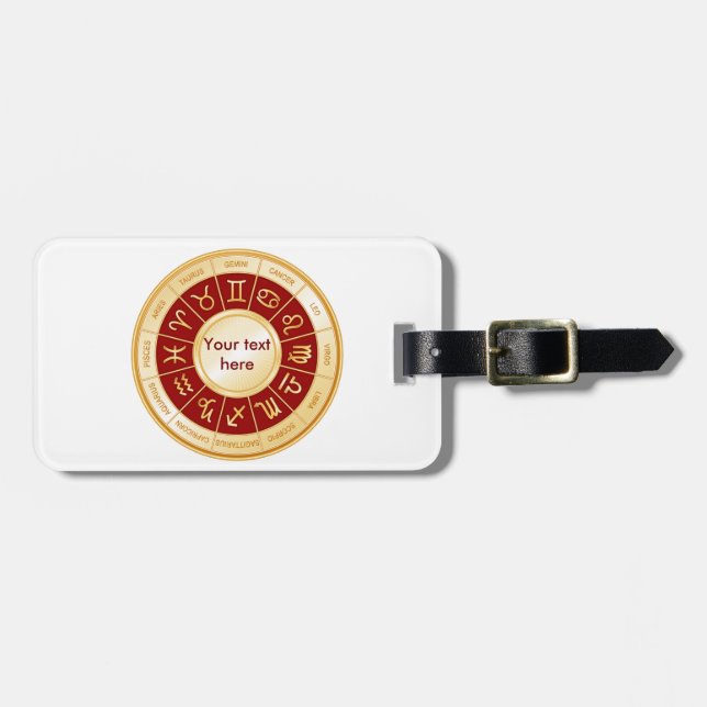 Customize Your Horoscope Luggage Tag (Front Horizontal)