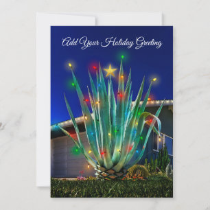 Customize your Majestic Agave on flat holiday card