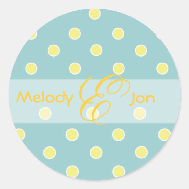 Customize your monoogram stickers (Front)