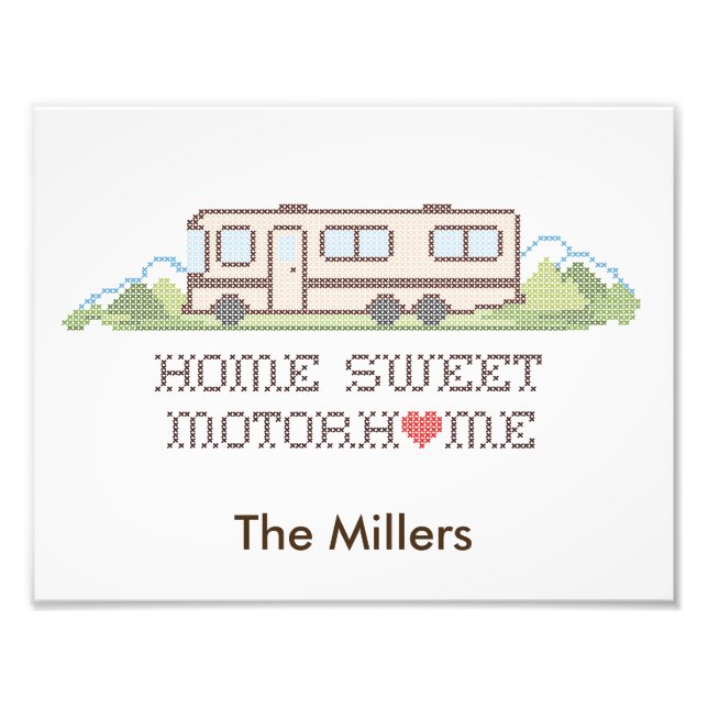 Customize Your Motor Home Photo Print  (Front)