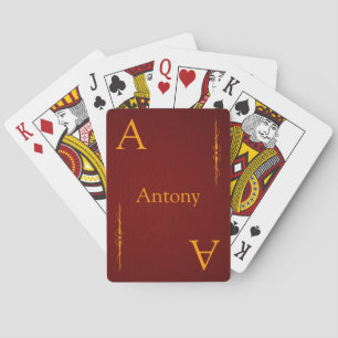 Customize your Name and Initial Playing Cards