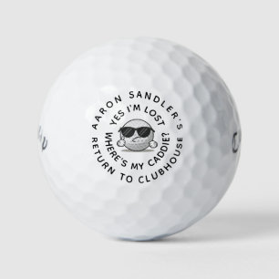 Customize Your Name Lost Caddie Golf Ball Funny