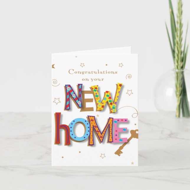 Customize Your New Home Card - Congratulations (Front)
