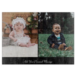 Customize Your Own 2 Photo Collage Cutting Board