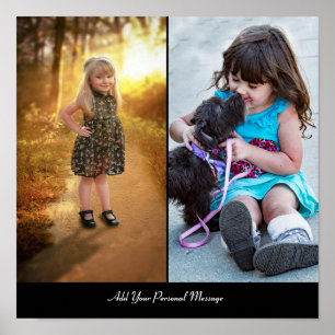 Customize Your Own 2 Photo Collage Poster