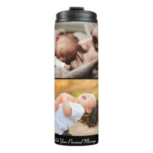 Customize Your Own 2 Photo Collage Thermal Tumbler