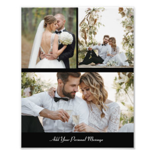 Customize Your Own 3 Photo Collage Poster