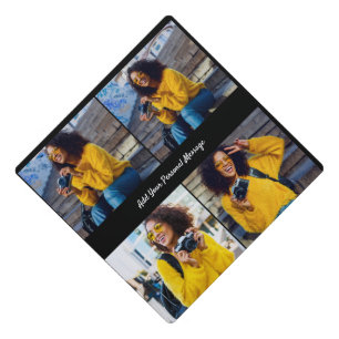 Customize Your Own 4 Photo Collage Graduation Cap Topper