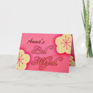 Customize your own Bat Mitzvah invitation
