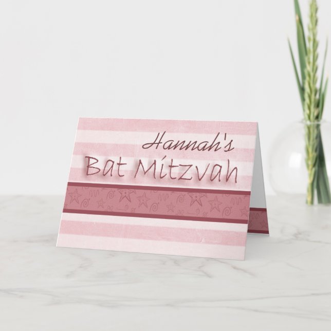 Customize your own Bat Mitzvah invitation (Front)