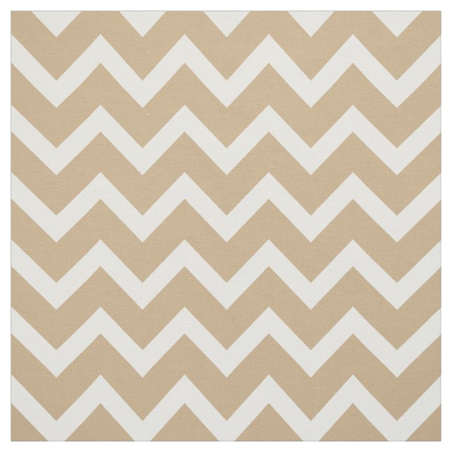 Customize your own beige white chevron pattern fabric (Swatch)