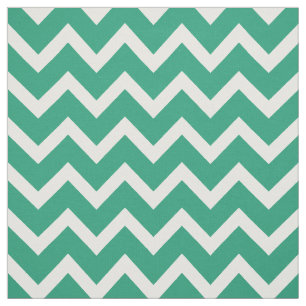 Customize your own blue white chevron pattern fabric
