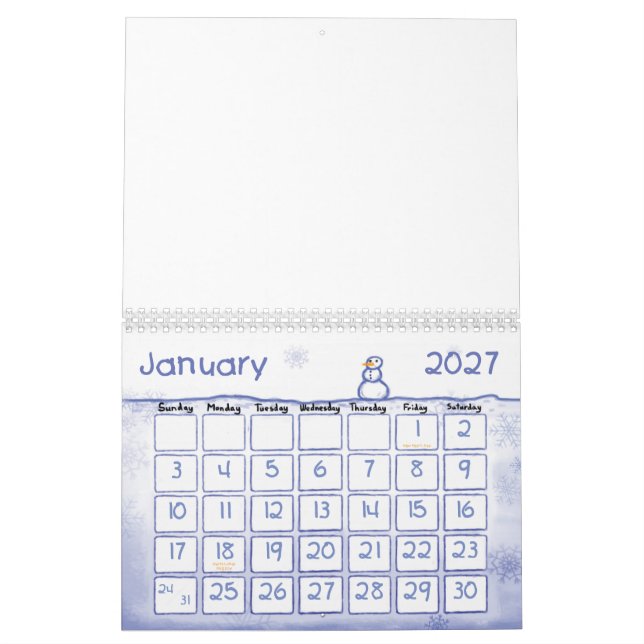 Customize your own calendar (Jan 2027)