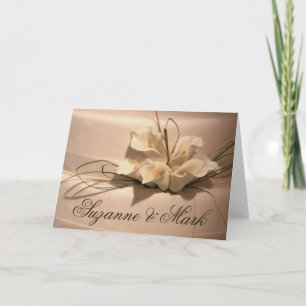 Customize your own calla lily note card