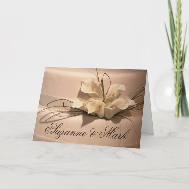 Customize your own calla lily note card (Front)