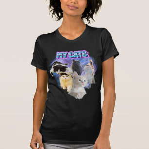 Customize Your Own Cats Bootleg 90's Style Photo T-Shirt