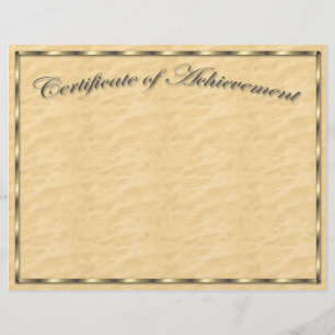 Customize Your Own Certificate of Achievement