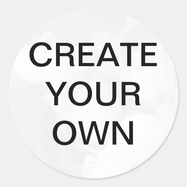 Customize your own classic round sticker (Front)