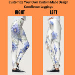 Customize Your Own Custom Made Design Cornflower  Leggings<br><div class="desc">Customize Your Own Custom Made Design Cornflower Leggings The image showcases an exciting opportunity to customize your own leggings with a stunning cornflower design. With this unique feature, you can personalize your leggings and make them truly unique to your style. The cornflower pattern brings a touch of elegance and beauty...</div>