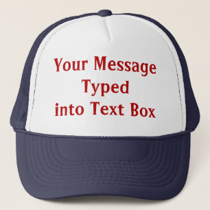 Customize Your Own Flat Bill Hats with YOUR TEXT