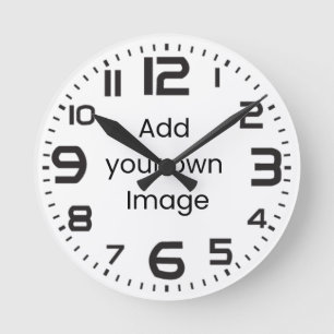 Customize Your Own (Four Big Numerals) Wall Clock