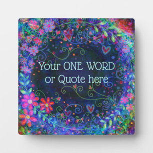 Customize your Own Fun Inspirivity Purple Plaque
