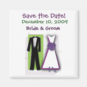 Customize your own fun save the date magnet