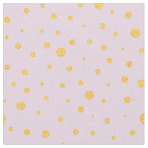 Customize your own gold polka dots in purple fabric