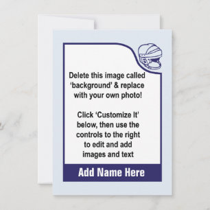 Customize Your Own Hockey Trading Card