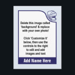Customize Your Own Hockey Trading Card<br><div class="desc">Customize your own trading card design! This one is in the style of a vintage hockey trading card, with a hockey player's helmet motif. You can edit the text to add a name. And also add your choice of photo. Perfect for birthday cards, invitations, business cards (your own trading cards!),...</div>