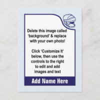 Customize Your Own Hockey Trading Card