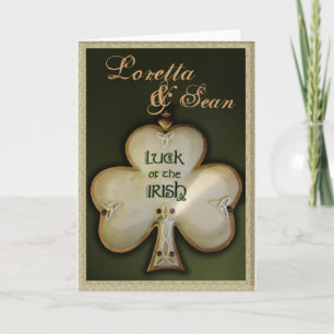 Customize your own Irish Wedding Card