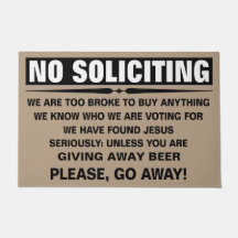Customize Your Own No Soliciting Sign