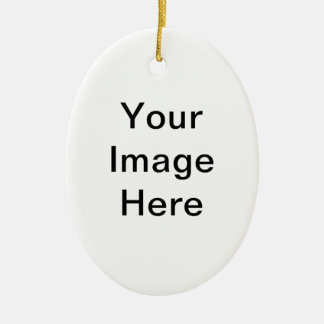 Customize Your Own Oval Ceramic Ornament