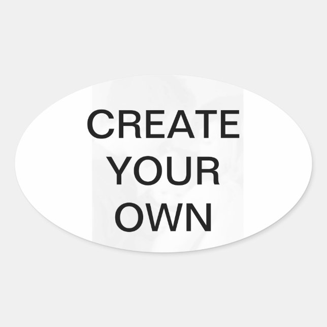 Customize your own oval sticker (Front)