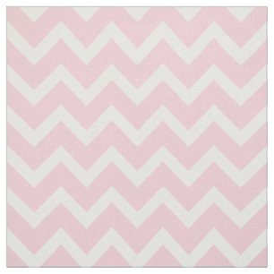 Customize your own pastel pink chevron pattern fabric