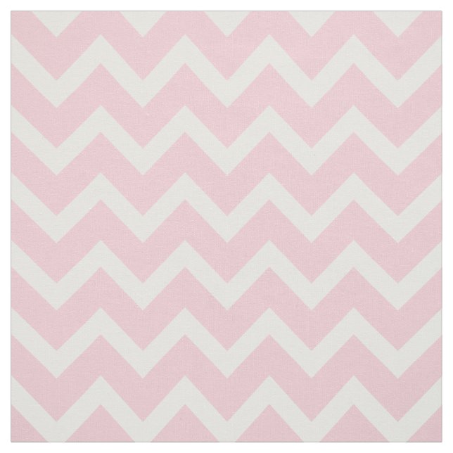 Customize your own pastel pink chevron pattern fabric (Swatch)