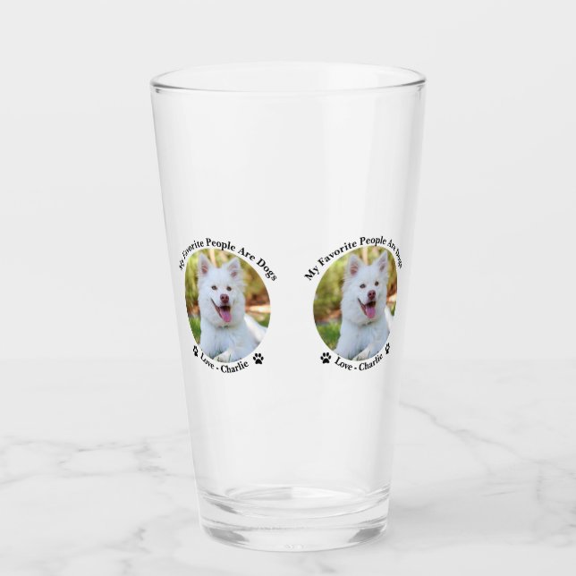 Customize Your Own Personalized Photo & Name on Glass (Front)