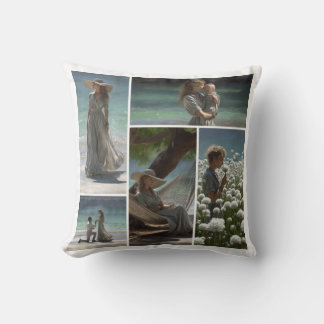 Customize Your Own Photo Collage Throw Pillow