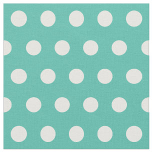 Customize your own polka dots pattern in green fabric