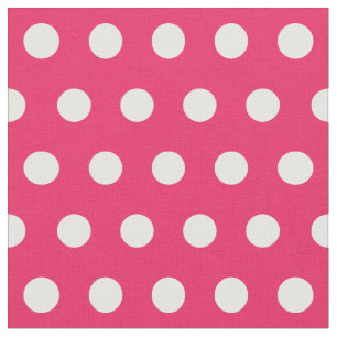 Customize your own polka dots pattern in pink fabric