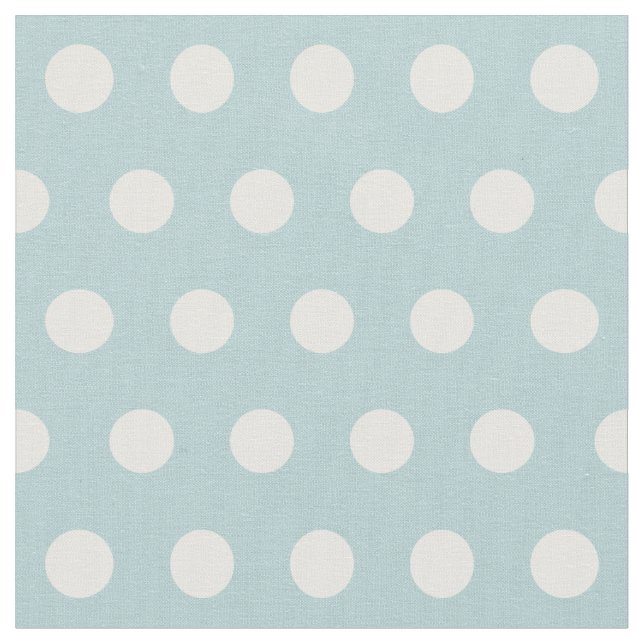 Customize your own polka dots pattern in turquoise fabric (Close Up)