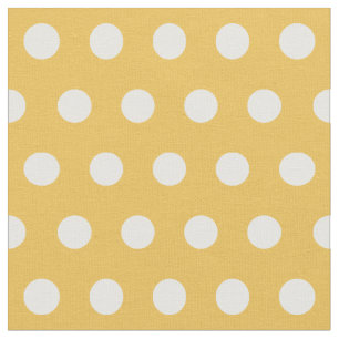 Customize your own polka dots pattern in yellow fabric
