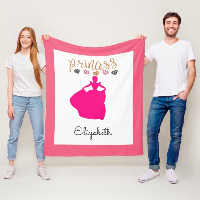 Customize Your Own Princess Fleece Blanket (In Situ)