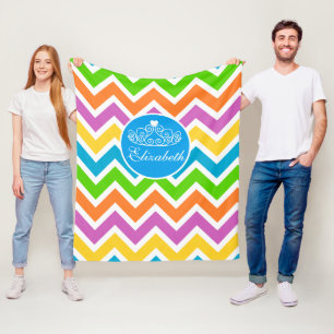 Customize Your Own Princess Tiara Fleece Blanket