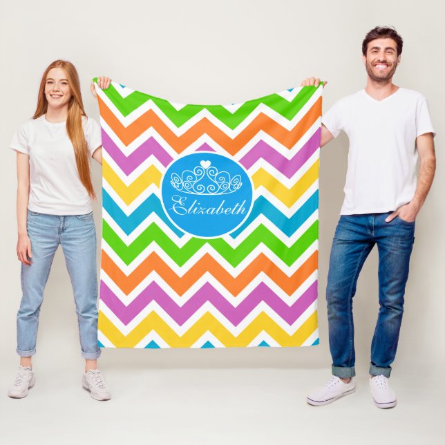 Customize Your Own Princess Tiara Fleece Blanket (In Situ)