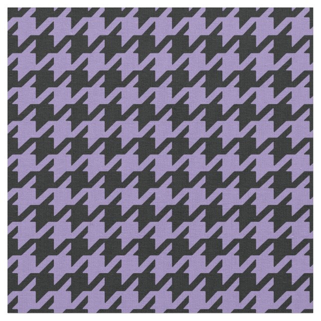 Customize your own purple houndstooth pattern fabric (Close Up)